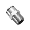 Ang MPC nickel plated brass push in aron makonektar ang usa ka touch brass pneumatic fittings