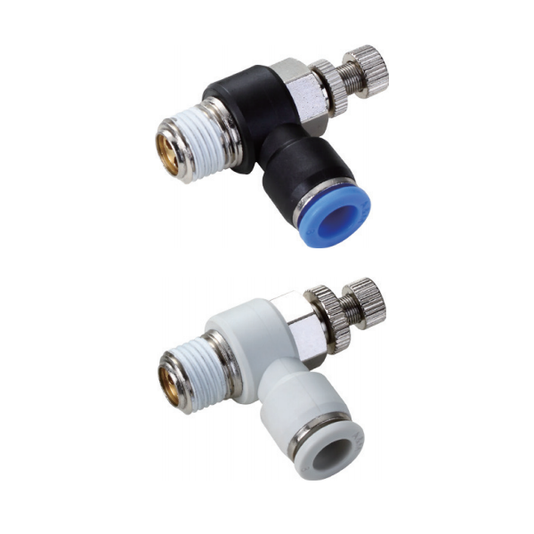 JSC push fit connectors swivel roating speed controllers