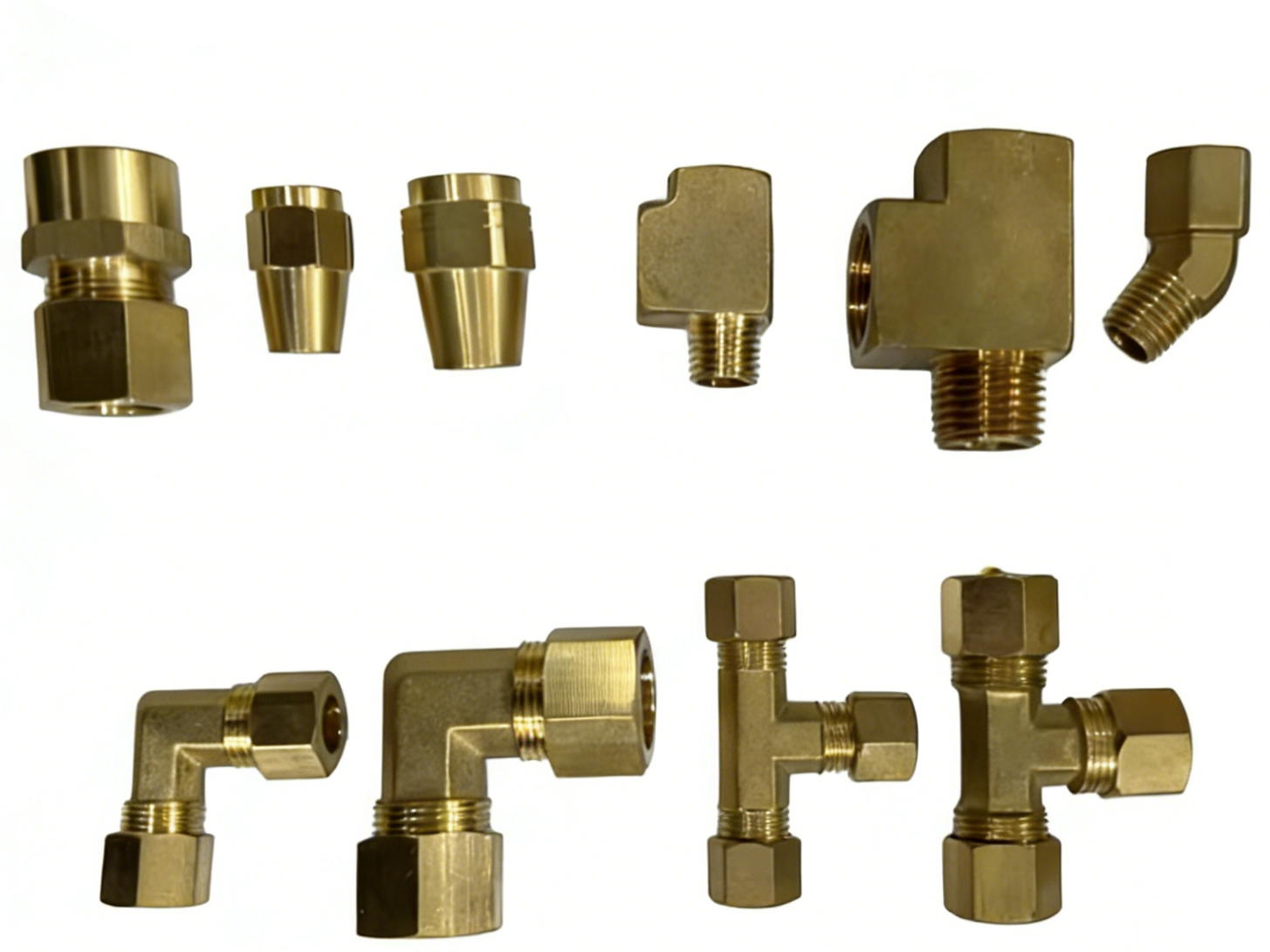 brass fittings. 